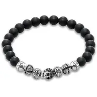 Thomas Sabo Bracelet tête de mort, (19 cm, Argent)