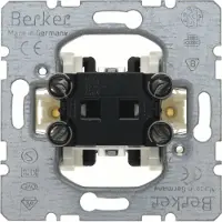 Berker Support de bouton-poussoir pour montage mural - Contact de bouton-poussoir à un pôle (NO) 503150