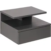 Actona Table de chevet murale Ashlan - gris clair