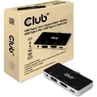 Club 3D Club3d CLUB3D Hub USB Type C 4-en-1 vers HDMI 4K60Hz USB Type C PD / USB Type A / Prise audio
