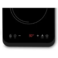 Beper BF.700 Plaque de cuisson à induction avec verre anti-rayures, 200-2000 W, 10 niveaux de puissance, minuterie, verrouillage de sécurité