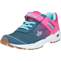 Lico Barney - Chaussures pour filles, chaussures basses, fermeture velcro, bleu, chaussures de loisirs