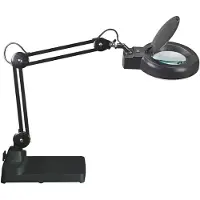 MAUL Lampe loupe MAULviso LED 6.500 K Pied noir