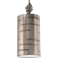 Elstead Lighting Fragment Lampe à suspendre E27 50cm Argent vieilli (E27, 50 lm)