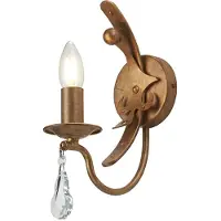 Elstead Lighting Applique, acier, patine dorée, L 10,6 cm
