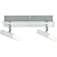 Paulmann Projecteur Launcher LED 2 flammes blanc chrome 2x4, 5W