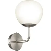 Maytoni Applique, métal verre nickel, hauteur réglable, H 27cm