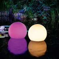 Esotec Solar Boules flottantes ⌀20cm Set de 2 avec télécommande résistant aux intempéries 102130