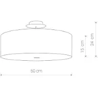 Lyora Plafonnier grand E27 max. 60W chacun 230V Plafonnier moderne salon éclairage lampe cuisine chambre à coucher
