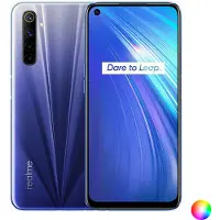 Realme 6, 16,5 cm (6,5 pouces), 4 Go, 128 Go, 64 Mpx, Android 10, bleu