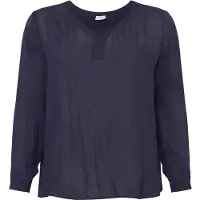 KAFFE CURVE Chemisier 'KCami' bleu foncé