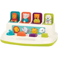 Battat - Pop-Up Pals - Color Sorting Animal Push & Pop Up Toy For Kids 18 Months +