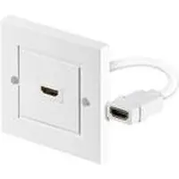 Microconnect HDMI (Typ A) — HDMI (Typ A) (0.09 m), Câble vidéo, Blanc