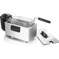 Emerio DF-120482.2 Fritteuse, Kaltzone, 3L, tat, BPA-frei, schw.