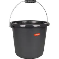 Curver Seau 10 l anthracite, Poubelle, Gris