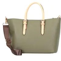 Bugatti Cabas 'Ella' beige clair / brun foncé / kaki