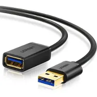UGREEN Câble d'extension USB-A 3.0 mâle vers femelle, 1 m - Noir