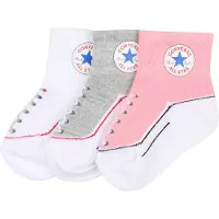 Converse Chaussettes 'INFANT' gris / rose / blanc