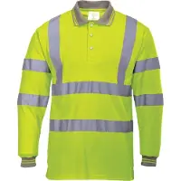 Portwest Polo Hv Manches Longues Couleur : Jaune Taille Xxxl -