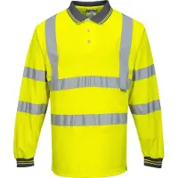 Portwest S277 Polo de sécurité à manches longues Jaune Gr. S