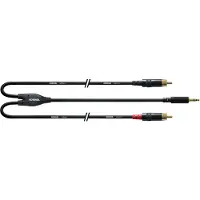 Cordial Cable Y Bretelle Minijack/2 RCA Longs 6 M