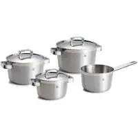 BK Conical Profi pannenset - 4-delig, Poêle + casserole, Argent