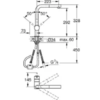 GROHE 32168 000, 329 mm, 328 mm, 246 mm