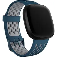 Fitbit Versa 3/Sense Bracelet Silicone Bleu L