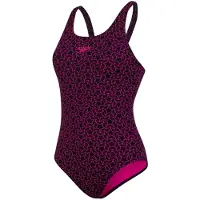 Speedo Boomstar Allover Muscleback Swimsuit Rose UK 32 Femme