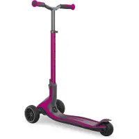 Globber ULTIMUM - Trottinette enfant adulte, 125/90 mm extra large, ABEC 9, 3 roues, hauteur réglable, rose corail