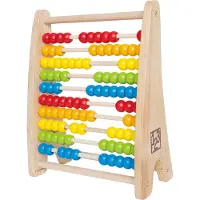 Hape Jouets Abacus - Rainbow Bead Abacus - Jeu éducatif en bois