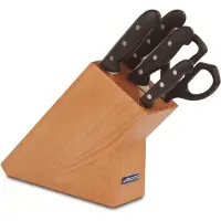 Arcos Set de couteaux Maitre 5 pièces dans un bloc en bois de pin,bloc de couteaux,noir