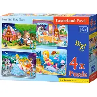 Castorland Puzzle 4in1 Les beaux contes de fées 8,12,15,20 pièces