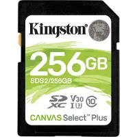 Kingston SDS2/256GB Carte SD 256GB SDXC Canvas+ (Class10) V30 au détail
