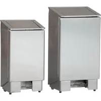 CombiSteel Poubelle en acier inoxydable avec pédale, 60 litres