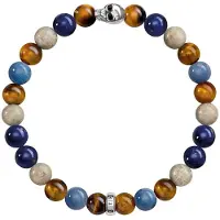 Thomas Sabo Bracelet tête de mort, (17 cm, Argent)