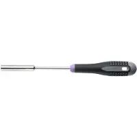 Bahco Ergo Long Mouth With Rubber Handle 10x125 Mm Hex Socket Screwdriver Argenté