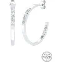 Elli Boucles d'oreilles argent / transparent