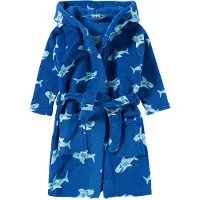 Playshoes Peignoir bleu clair / bleu foncé / blanc