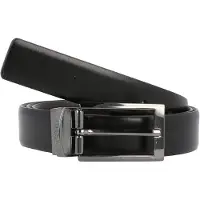 HUGO pour homme. 50307803 Ceinture en cuir Elvio noir (80 cm), Casuel