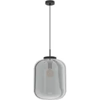 Eglo Lampe suspendue noire Bulciago modèle Ø 35cm