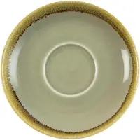 Olympia Plats à cappuccino Kiln | Vert mousse | 16 cm | 6 pièces