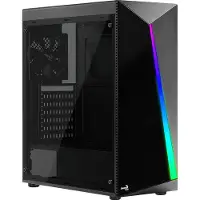Aerocool Shard verre trempé tour midi - noir