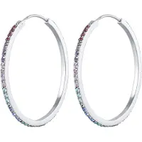 Elli Boucles d'oreilles mélange de couleurs / argent