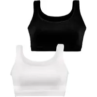 Petite fleur Soutien-gorge noir / blanc