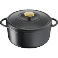 Tefal Heritage E22303 Casserole avec couvercle, fonte/aluminium, 21 cm de diamètre, compatible induction
