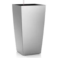 Lechuza Cubico Premium 30 - Kit Complet,Argent Métallisé 56 Cm