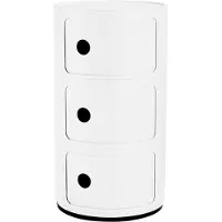 Kartell Componibili Meuble de Rangement Recyclé 3 Doors | White