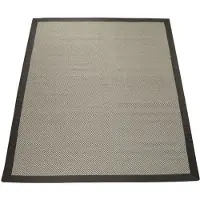 Paco Home Tapis d'intérieur et d'extérieur Tapis de balcon Tapis de cuisine Aspect sisal Couleur unie Gris Marron Dimensions 280 x 380 cm