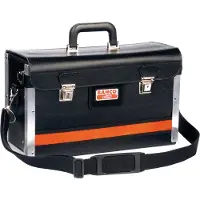 Bahco Coffret à outils en cuir pré-ouvert Noir 4750-FOLTC-1
